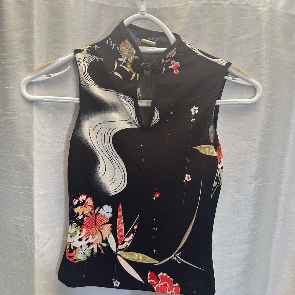 Cache Black Floral Women's Camisole